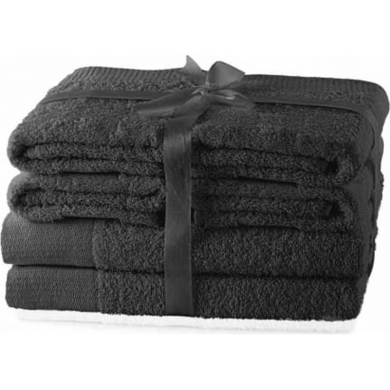 Ameliahome TOWEL/AH/AMARI/CHAR/SET2*70x140+4*50x100