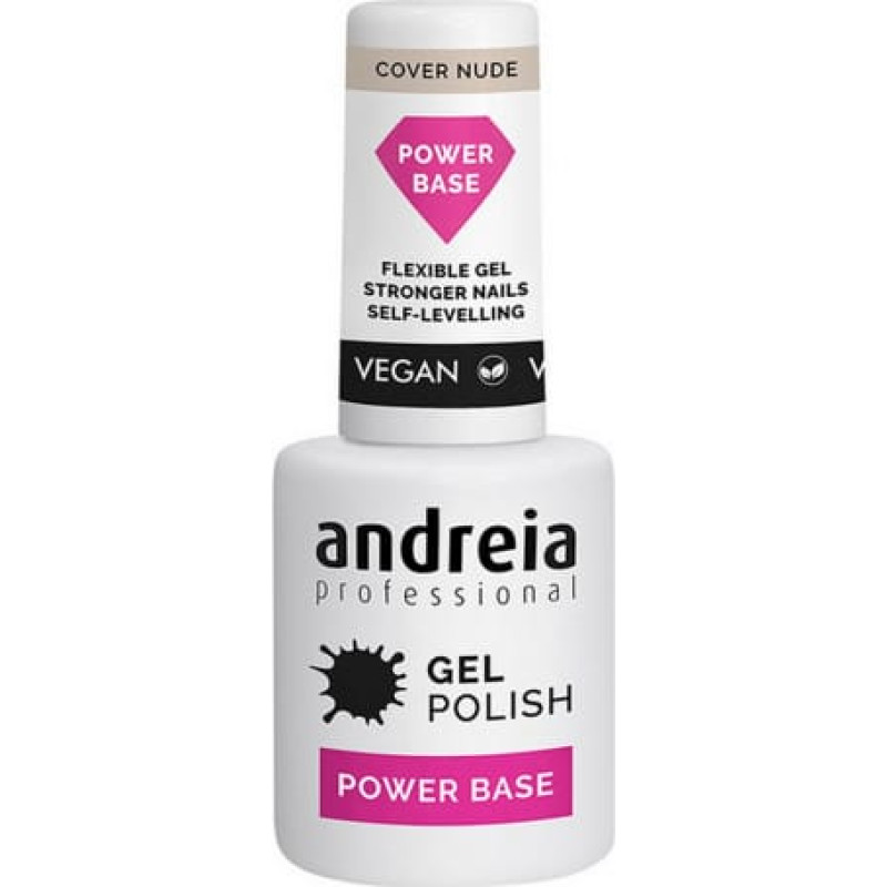 Andreia Daļēji permanents Nagu laka Gel Polish Power Base Andreia Nude (10,5 ml)