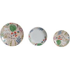 Dkd Home Decor Pusdienas Aprīkojuma Komplekts DKD Home Decor Daudzkrāsains Цветы Porcelāns (18 pcs)