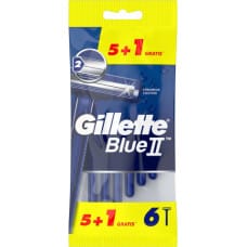 Gillette Станок для бритья Gillette Blue II 6 штук