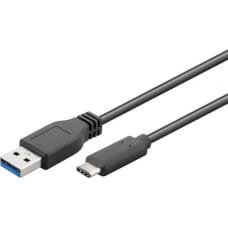 EDM USB A uz USB C Kabelis EDM Melns 1 m