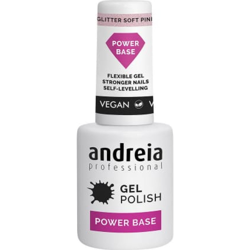 Andreia Nagu laka Andreia Professional Glitter Soft Pink (105 ml)