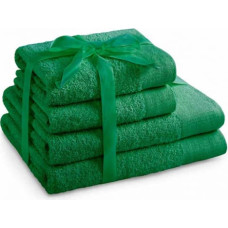 Ameliahome TOWEL/AH/AMARI/GREEN/SET2*70x140+2*50x100