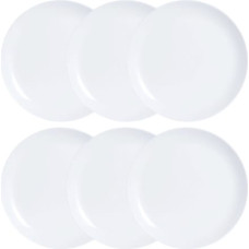 Luminarc Plāksņu komplekts Luminarc Diwali 6 pcs Balts Stikls