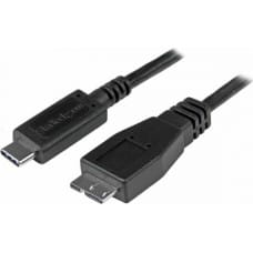 Startech USB to mikro USB kabelis Startech USB31CUB1M           USB C Micro USB B Melns