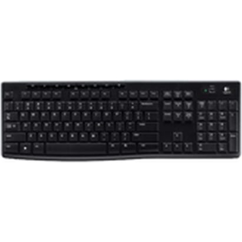 Logitech Bezvadu Klaviatūra Logitech K270 Melns