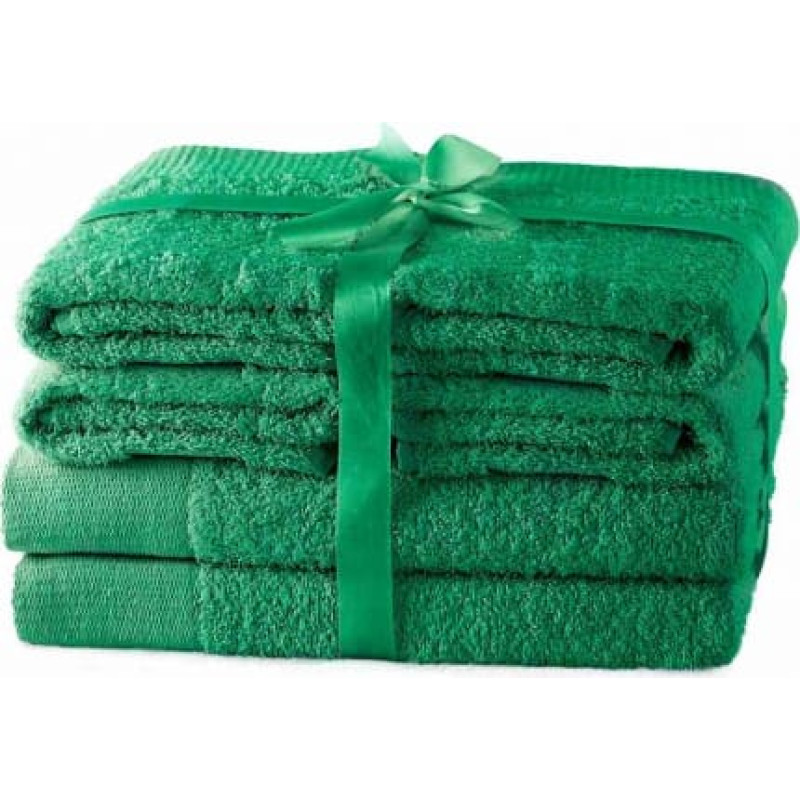 Ameliahome TOWEL/AH/AMARI/GREEN/SET2*70x140+4*50x100