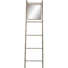 Dkd Home Decor Brīvi stāvošais Dvieļu plaukts DKD Home Decor spogulis Metāls Sinepes (55 x 3 x 190 cm)
