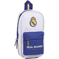 Real Madrid C.f. Zīmuļu futrālis Mugursoma Real Madrid C.F. Zils Balts (33 Daudzums)