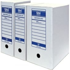 Unipapel Файловый ящик Unipapel Unisystem Definiclas Белый Картон Din A4 50 штук