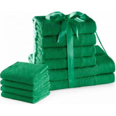 Ameliahome TOWEL/AH/AMARI/GREEN/SET2*70x140+4*50x100+4*30X50