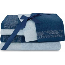 Ameliahome TOWEL/AH/ALLIUM/BL+NBL/SET2*30x50+2*50x90+2*70x130