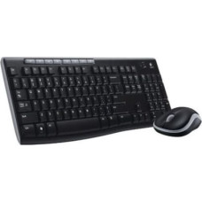 Logitech Klaviatūra un Optiskā Datorpele Logitech 920-004513 2,4 GHz Melns Bezvadu