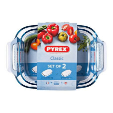 Pyrex Krāsns trauku komplekts Pyrex Classic Borosilikāta glāze (2 pcs)