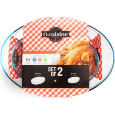 Ô Cuisine Krāsns trauku komplekts Ô Cuisine Caurspīdīgs Borosilikāta glāze (2 pcs)