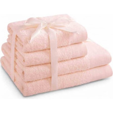 Ameliahome TOWEL/AH/AMARI/PINK/SET2*70x140+2*50x100