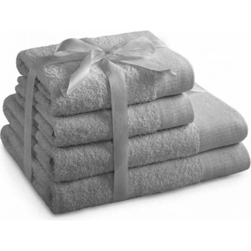 Ameliahome TOWEL/AH/AMARI/SIL/SET2*70x140+2*50x100