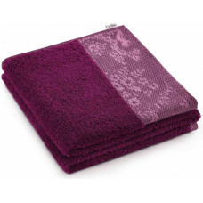 Ameliahome TOWEL/AH/CREA/RUBY/50x90