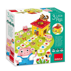 Diset Деревянная игра Diset Goula 3 Little Pig (ES-PT-FR-IT-EN-CS)