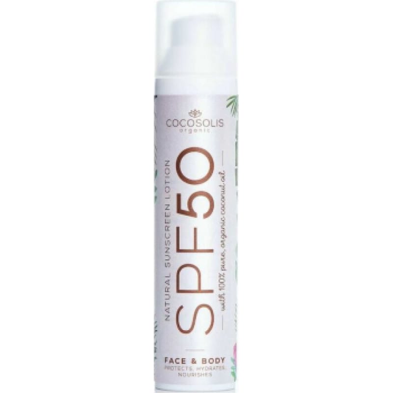 Cocosolis Sauļošanās losjons Natural Face & Body Cocosolis Spf 50 (100 ml)