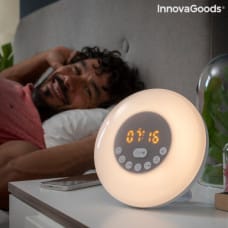 Innovagoods Аккумуляторный будильник с эффектом восхода солнца и динамиком Slockar InnovaGoods