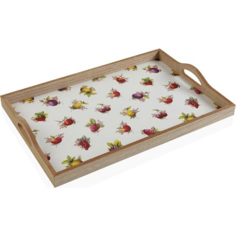 Versa Uzkodu paplāte Versa Strawberry Koks MDF (30 x 5 x 45 cm)