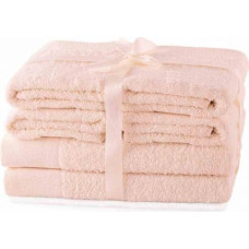 Ameliahome TOWEL/AH/AMARI/PINK/SET2*70x140+4*50x100