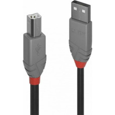 Lindy Кабель USB A — USB B LINDY 36674 3 m Серый