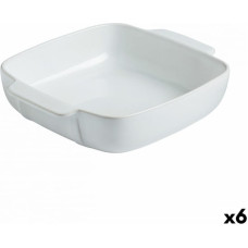 Pyrex Krāsns Trauks Pyrex Signature Kvadrāta 29 x 24 x 7 cm Keramika Balts (6 gb.)