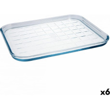 Pyrex Krāsns Veidne Pyrex Classic Plakans 33 x 27 x 2 cm Caurspīdīgs Stikls (6 gb.)