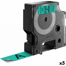 Dymo Laminēta lente iekārtu marķēšanai Dymo D1 45809 LabelManager™ Melns Zaļš 19 mm (5 gb.)