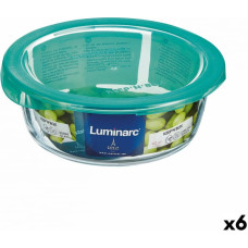 Luminarc Круглая коробочка для завтраков с крышкой Luminarc Keep'n Lagon 920 ml 15,6 x 6,6 cm бирюзовый Cтекло (6 штук)