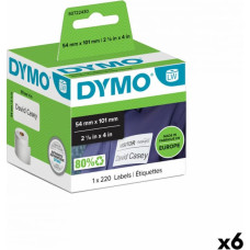 Dymo Рулон этикеток Dymo 99014 54 x 101 mm LabelWriter™ Белый Чёрный (6 штук)