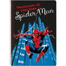 Spiderman Блокнот Spiderman Hero Чёрный A4 80 Листья
