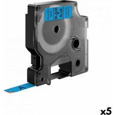 Dymo Laminēta lente iekārtu marķēšanai Dymo D1 40916 LabelManager™ Melns Zils 9 mm (5 gb.)