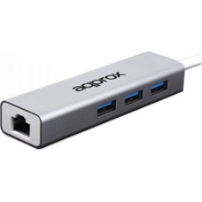 Approx! Сетевой адаптер approx! APPC07GHUB LAN 10/100/1000 USB 3.0 Серый