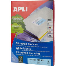 Apli Этикетки для принтера Apli 100 Листья 99,1 x 93,1 mm A4