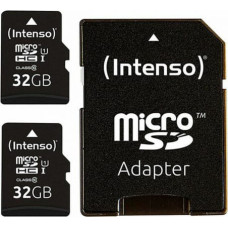 Intenso Mikro SD Atmiņas karte ar Adapteri INTENSO 32 GB x 2