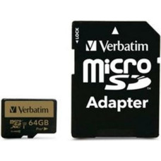 Verbatim Mikro SD Atmiņas karte ar Adapteri Verbatim Pro+
