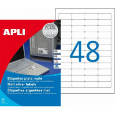 Apli Printera birkas Apli Sudrabains Metālisks 45,7 x 21,2 mm A4