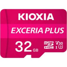 Kioxia Mikro SD Atmiņas karte ar Adapteri Kioxia Exceria Plus UHS-I U3 Klase Nr. 10 / Klase 10 Rozā