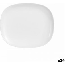 Luminarc Pasniegšanas Plate Luminarc Sweet Line Taisnstūra Balts Stikls (28 x 33 cm) (24 gb.)