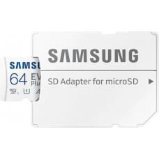 Samsung Mikro SD Atmiņas karte ar Adapteri Samsung MB-MC64KAEU 64 GB