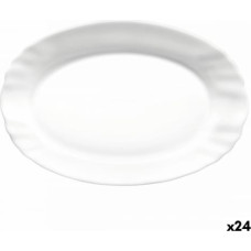 Bormioli Rocco Pasniegšanas Plate Bormioli Rocco Ebro Ovāls Balts Stikls (22 cm) (24 gb.)