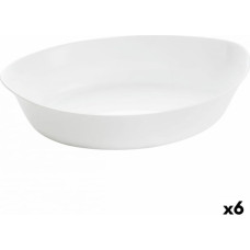 Luminarc Pasniegšanas Plate Luminarc Smart Cuisine Ovāls 32 x 20 cm Balts Stikls (6 gb.)