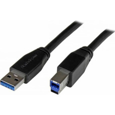 Startech USB A uz USB B Kabelis Startech USB3SAB5M            Melns