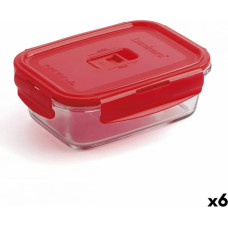 Luminarc Герметичная коробочка для завтрака Luminarc Pure Box 19 x 13 cm Красный 1,22 L Cтекло (6 штук)