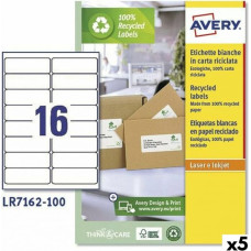 Avery Printera birkas Avery LR7162 99,1 x 33,9 mm Balts 100 Loksnes (5 gb.)