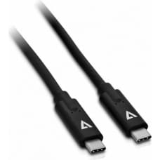 V7 Kabelis USB C V7 V7UCC-2M-BLK-1E      Melns