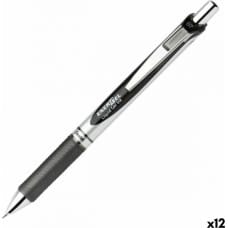 Pentel Гелевая ручка Pentel Energel XM Klick Чёрный 12 штук